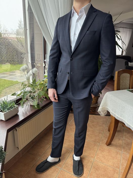 Garnitur męski marki Borgio lambrate navy