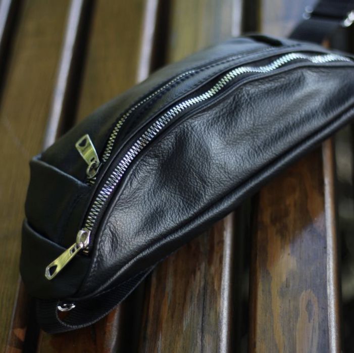 Бананка з натуральної шкіри — якісна та стильна сумка на пояс, ТопЛюкс