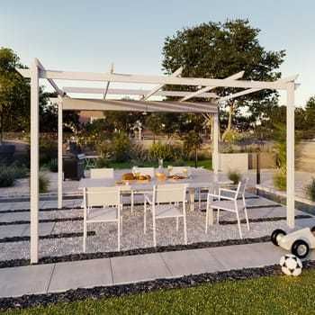 Pawilon ogrodowy pergola Omega 400x285x258 cm biały Naterial