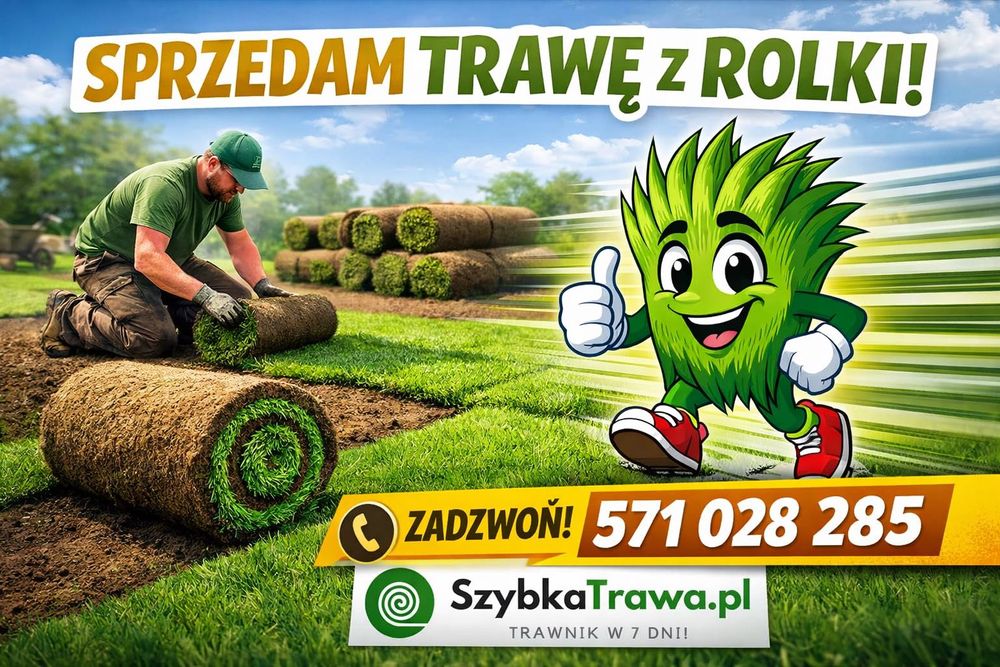 Trawa z rolki premium