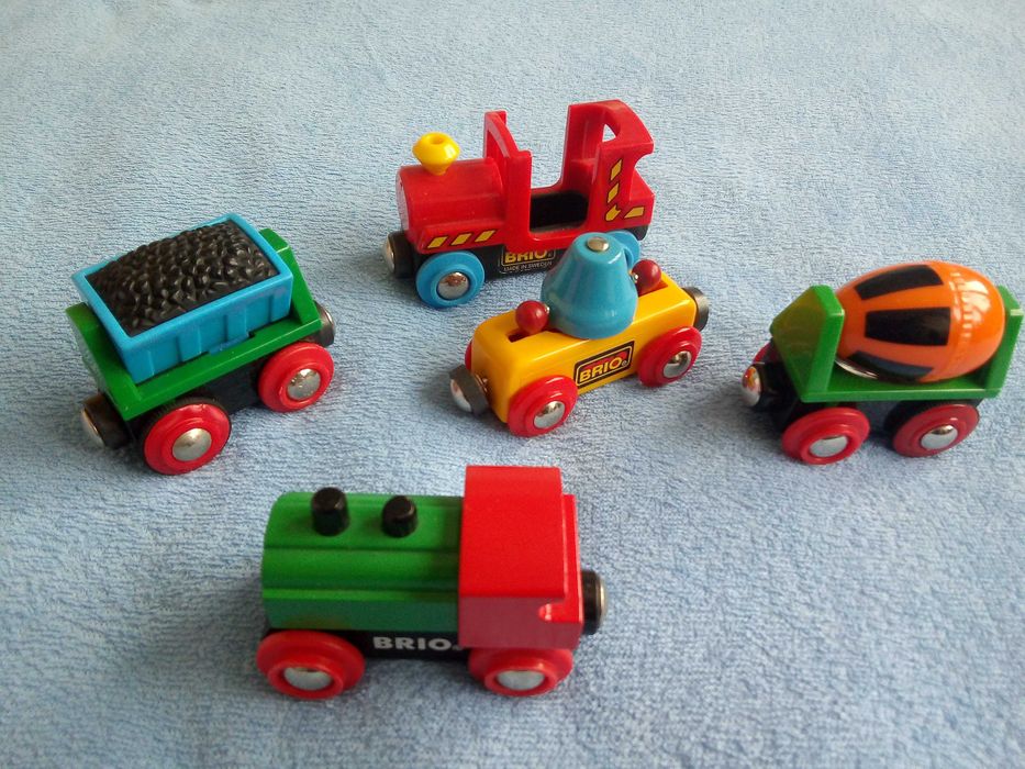 BRIO ruchome wagoniki, kolejka drewniana GRATIS wysyłka