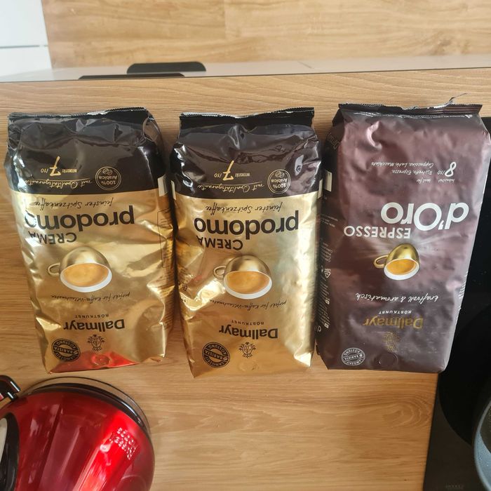 Kawa ziarnista tchibo lavazza jacobs dallmayr