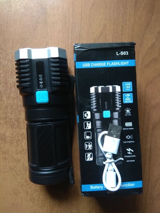 Фонарик мощный светодиодный