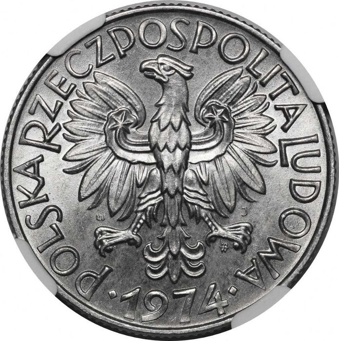 5 złotych Rybak 1974