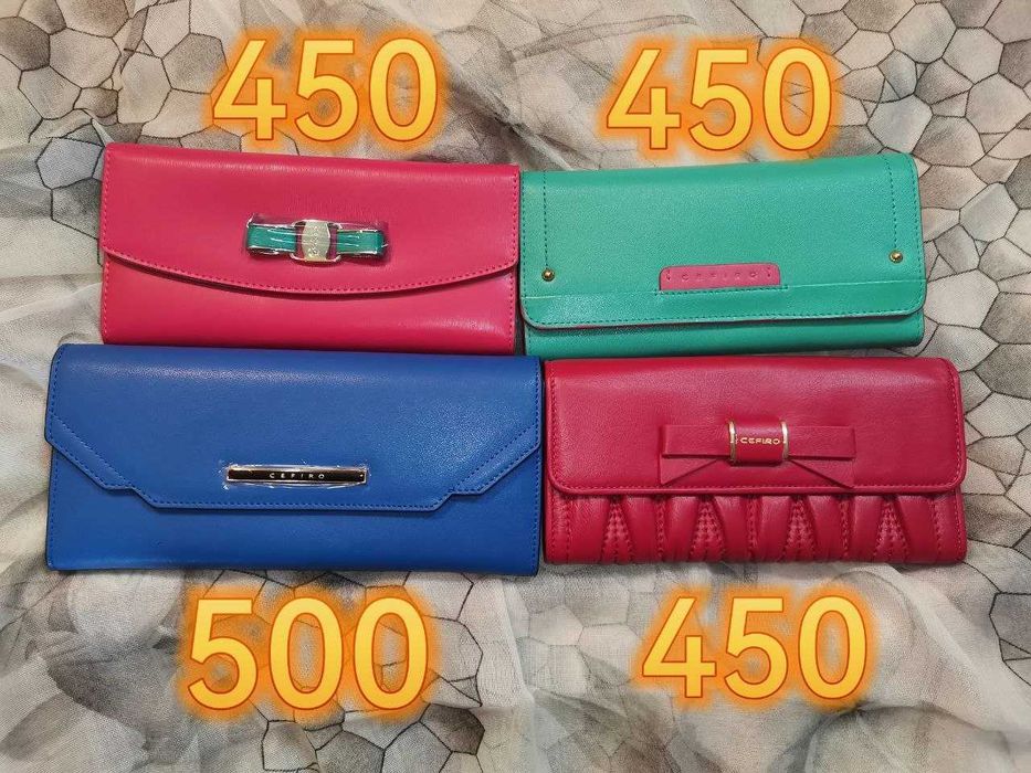 Шкіряні косметички та гаманці.