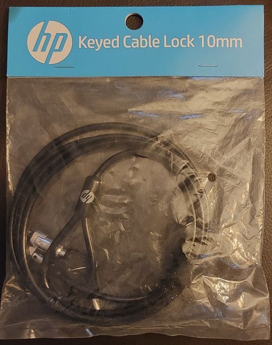 Linka zabezpieczająca HP Dual Head Keyed CableLock 10mm oryginał