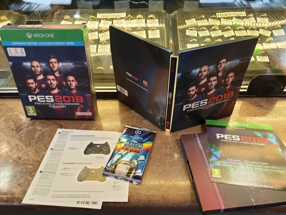 Steelbook kolekcjonerski Xbox one Pes 2018 Pro evolution soccer unikat