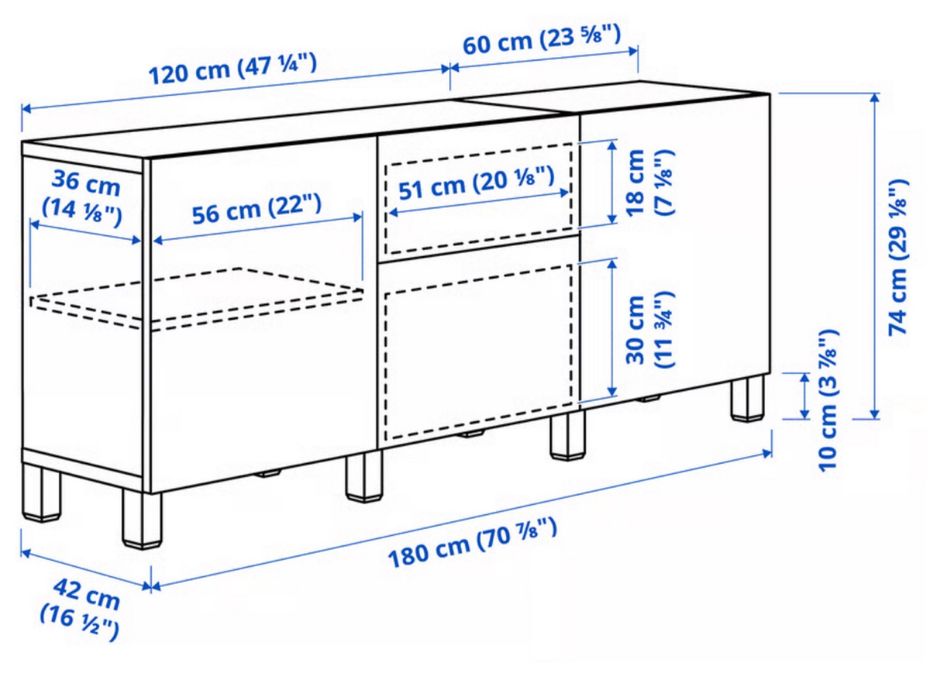 Szafka komoda Basta z Ikea