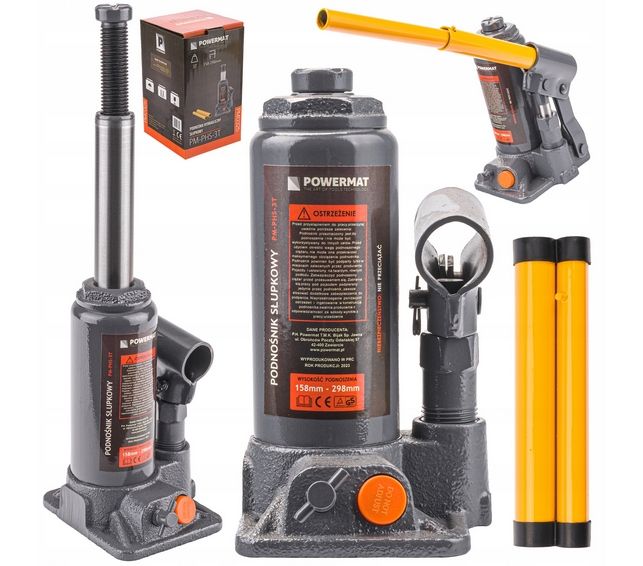 Podnośnik HYDRAULICZNY Słupkowy Lewarek 3T - NOWY