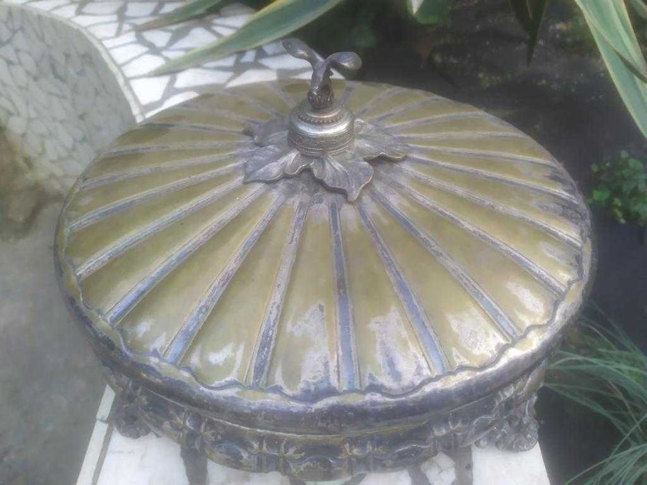 Вазы Конфетницы Роскошные Желтое и Красное стекло Бронза Латунь Орел