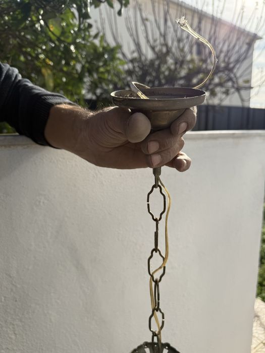 Candeeiro antigo de teto