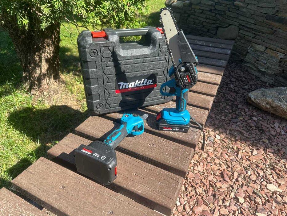 Набор инструментов цепная пила + секатор аккумуляторный Makita Макита