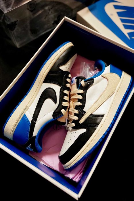 Oryginalne Nike Air Jordan 1 Retro Low Travis Scott fragment R.44