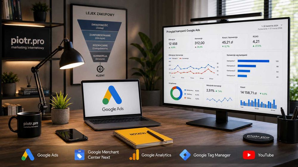 Reklama online, reklama internetowa Google Ads, freelancer ppc