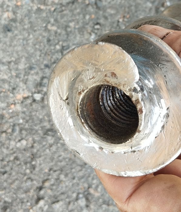 Шнек 82 мм для мясорубки Волчек в сборе