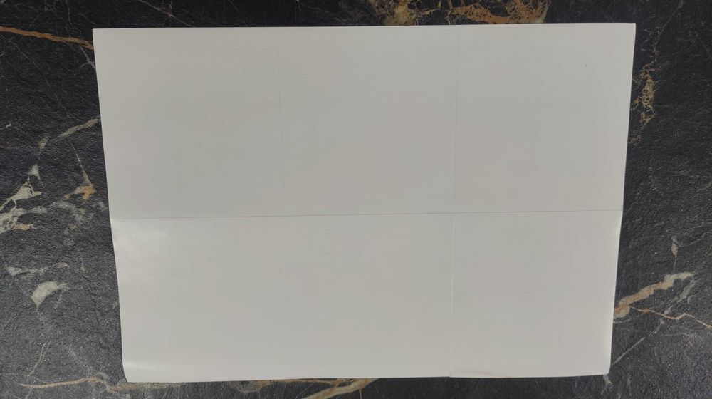 Бумага А4 самоклейка 6 этикеток для маркировки для принтера на печать