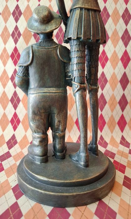 Estatueta D. Quixote e Sancho Pança