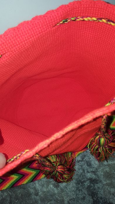 Torba torebka kolumbijska worek boho vintage tkana bawelna