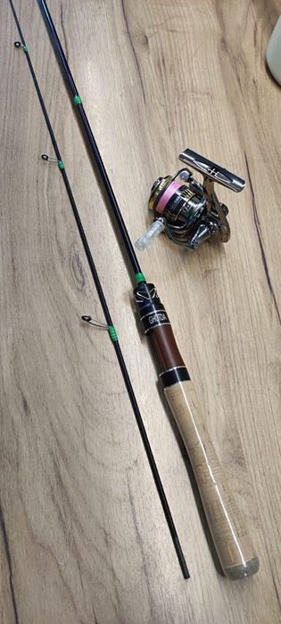Zestaw Spinning 180 cm, 1-9 gr. i kołowrotek 152 gr.  (nowy)