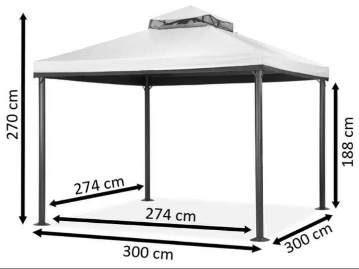 Садова альтанка Валенсія 3х3м Garden Point