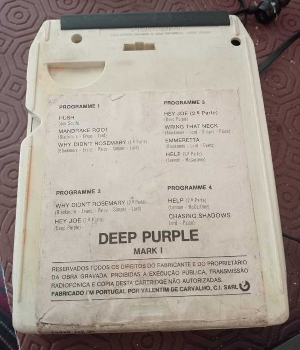 8 track Tape cassette Cartridge Deep Purple