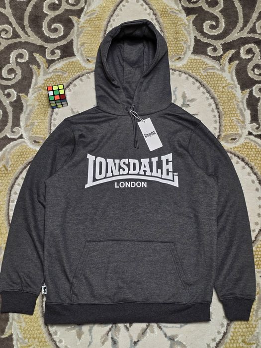 Темно-сірий худі Lonsdale London Essential