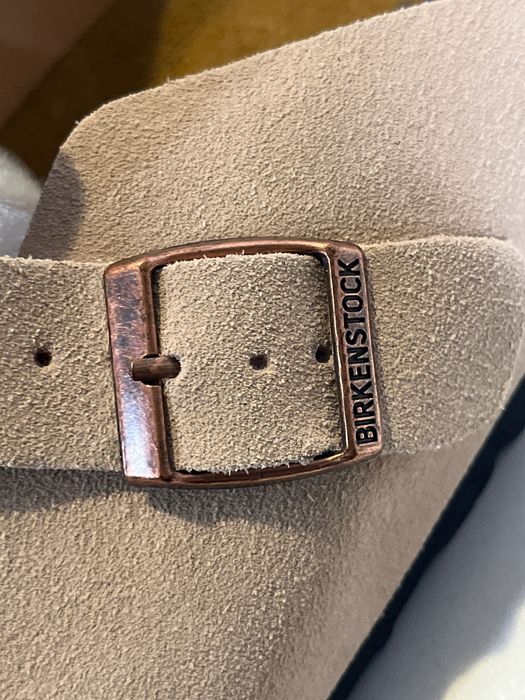 Birkenstock Boston Suede Taupe (Tamanho 42) – NOVOS com Etiqueta
