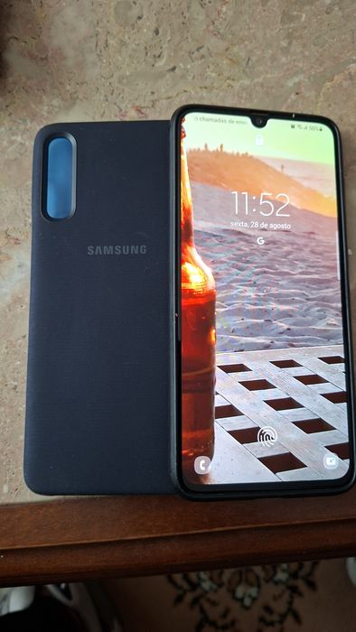 Samsung Galaxy A70 Azul (128GB) Desbloqueado / Dual SIM (2019) + Acessórios