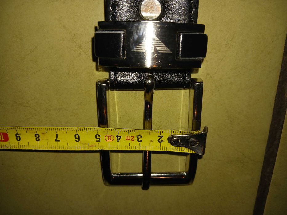 Skorzany pasek 113cm Stan idealny