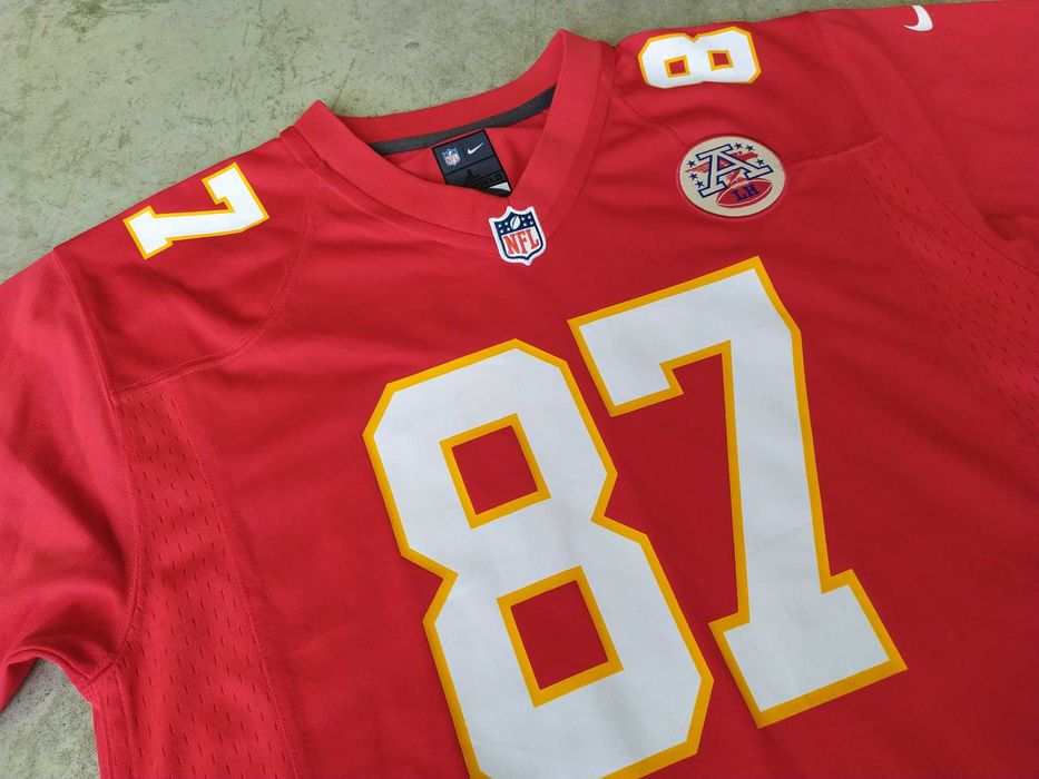 Джерсі Nike Travis Kelce Red Kansas City Chiefs Super Bowl LIX NFL