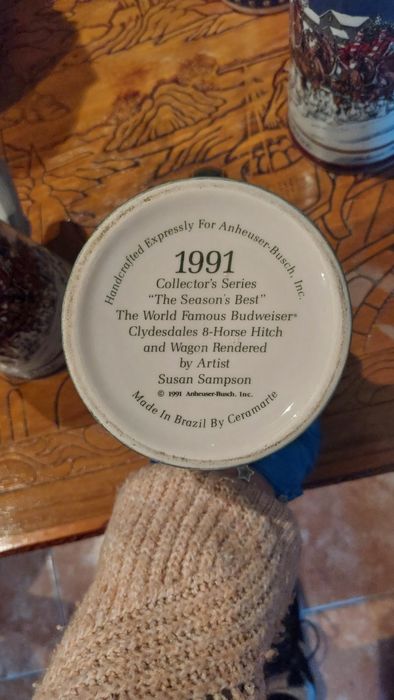 Coleção de canecas de cerveja Budweiser