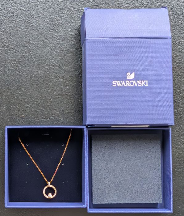 Nowy Oryginalny Naszyjnik SWAROVSKI Creativity Różowe Złoto