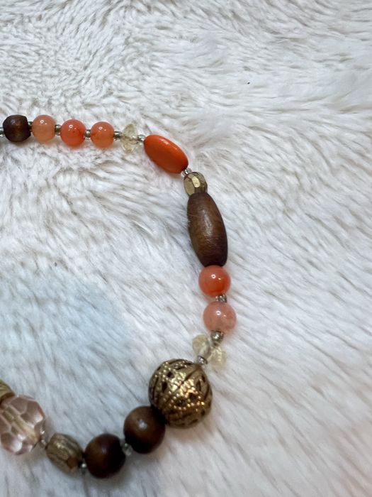 Bransoletka drewniane koraliki casual boho etno modna casual 12
