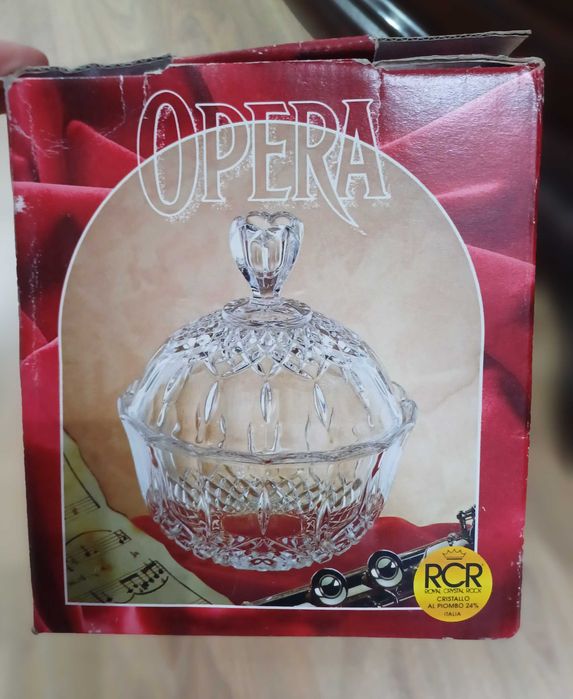 Boleira de cristal nova