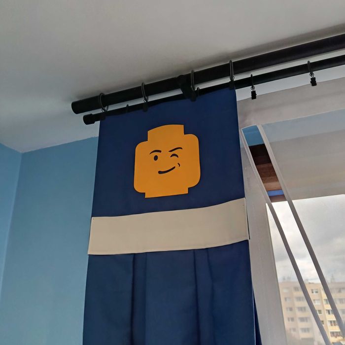 Zasłona ozdobna Lego, idealna do pokoju dziecka