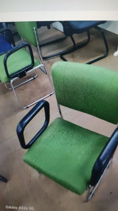 Cadeiras fixa em tecido