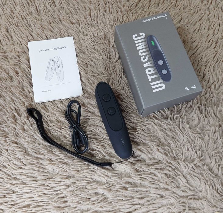 Новый Топовый отпугиватель злых собак Ultrasonic PU-30 Original Black (відлякувач собак)