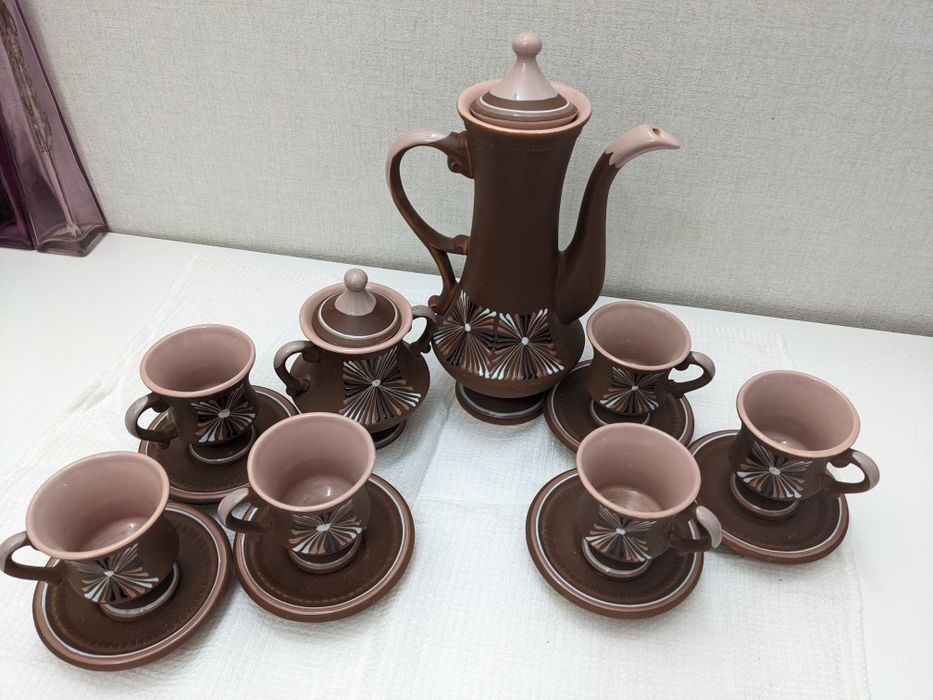 Кофейный  керамический сервиз
