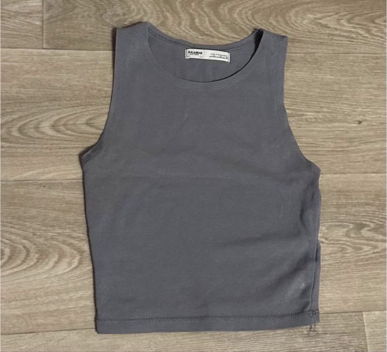 Топ Pull&Bear сірий
