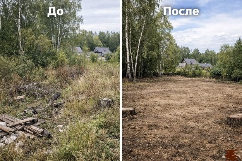 Уборка участка, спил деревьев,корчевка,покос травы!