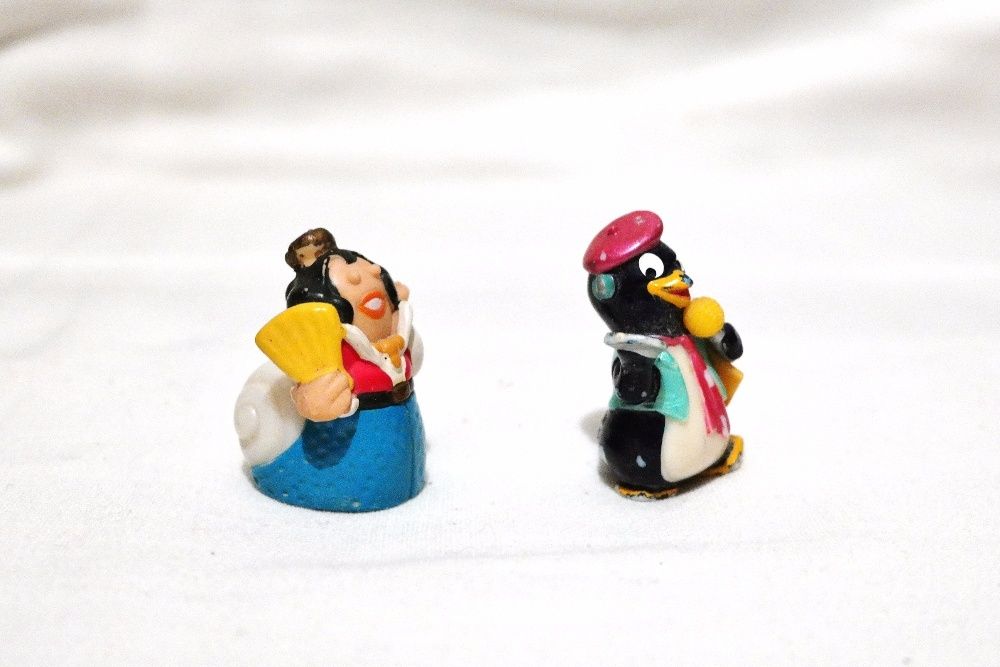 Мини игрушки набор 2шт Пингвин и Улитка резина пластик