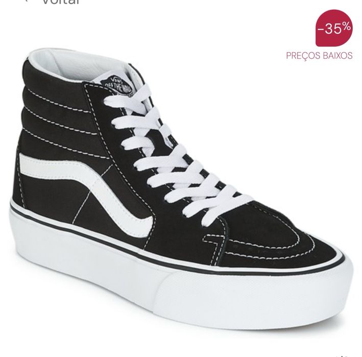 VANS SK8-Hi PLATFORM 2.1 - Preto / Branco