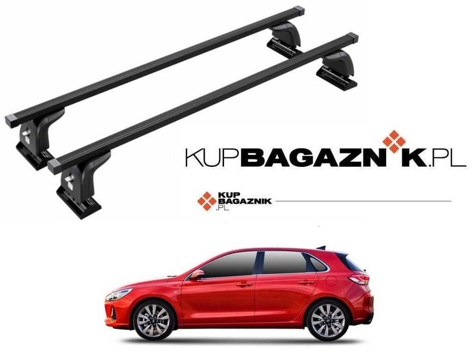 Bagażnik Dachowy Hyundai i30 Hatchback 2018 do 2024 bazowy belki dach