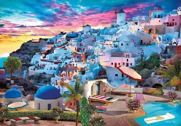 Puzzle 500 Compact Greece View. Clementoni. Nowy Produkt