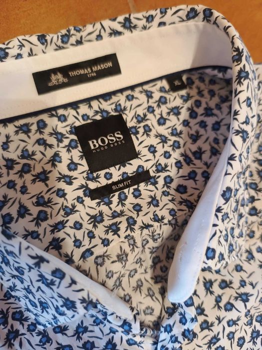 Koszula Premium HUGO BOSS x Thomas Mason Slim Fit XL Jak Nowa