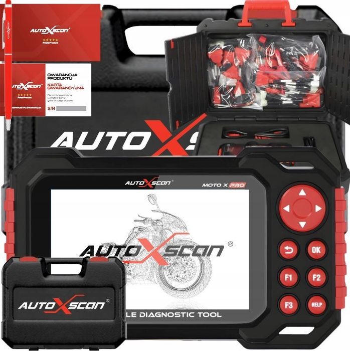TESTER DIAGNOSTYCZNY DO MOTOCYKLI SKUTERÓW QUADÓW AUTOXSCAN MOTO X PRO PL