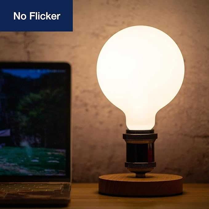 Duża Żarówka 12,5 x 17,5 cm LED G125 Opal E27 7W, 2700K, ściemnialna