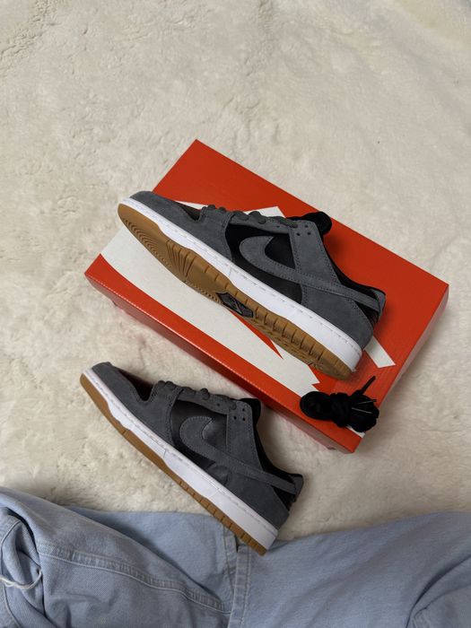 (38-45) кросівки Nike SB Dunk Low TRD Dark Grey Black чорні з сірим