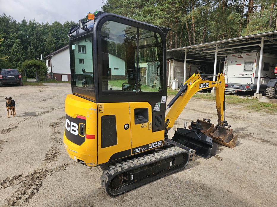 Minikoparka JCB 16C-1, rok 2022, 650mth! Jak 8018, kx016, kx019, ec18, 301.6