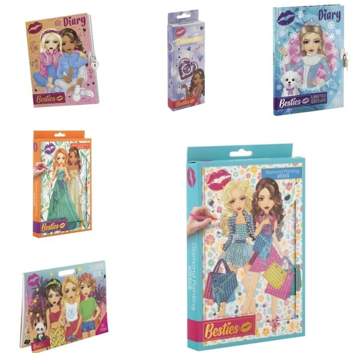 Блокнот Besties Діамантовий розпис синій (961006)